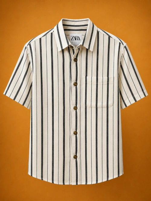 Men's Half Sleeve Shirt - Stripe