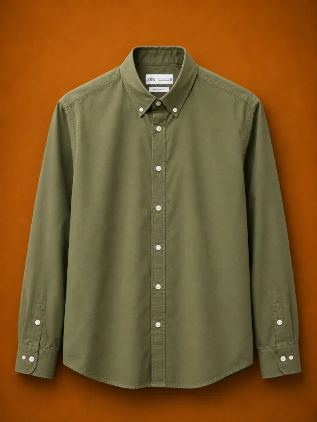 Men's Regular Fit Oxford Long Sleeve Shirt - Image 2